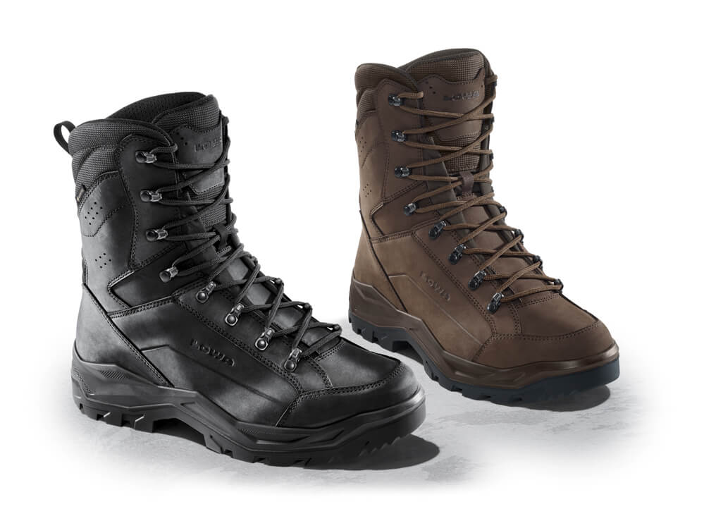 LOWA Renegade 2 Military Hi Boots In Black And Brown